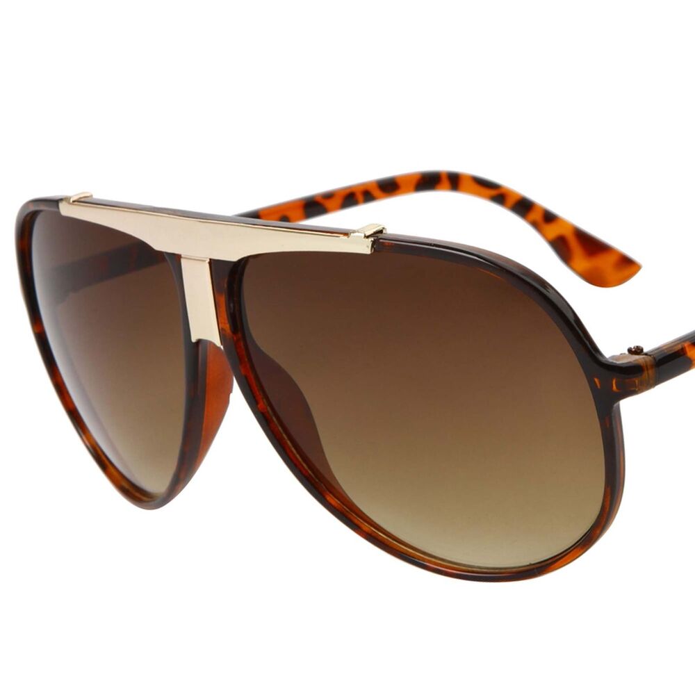 Retro 80s 90s Inspired Costume Party Mens Womens Tortoise Classic Sunglasses